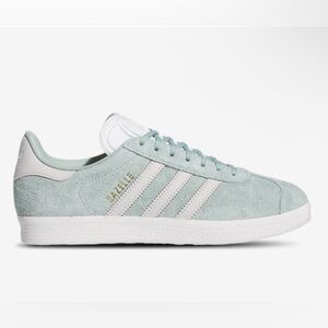 Adidas Women's Gazelle Sneakers - Light Green and White Sz 9.5